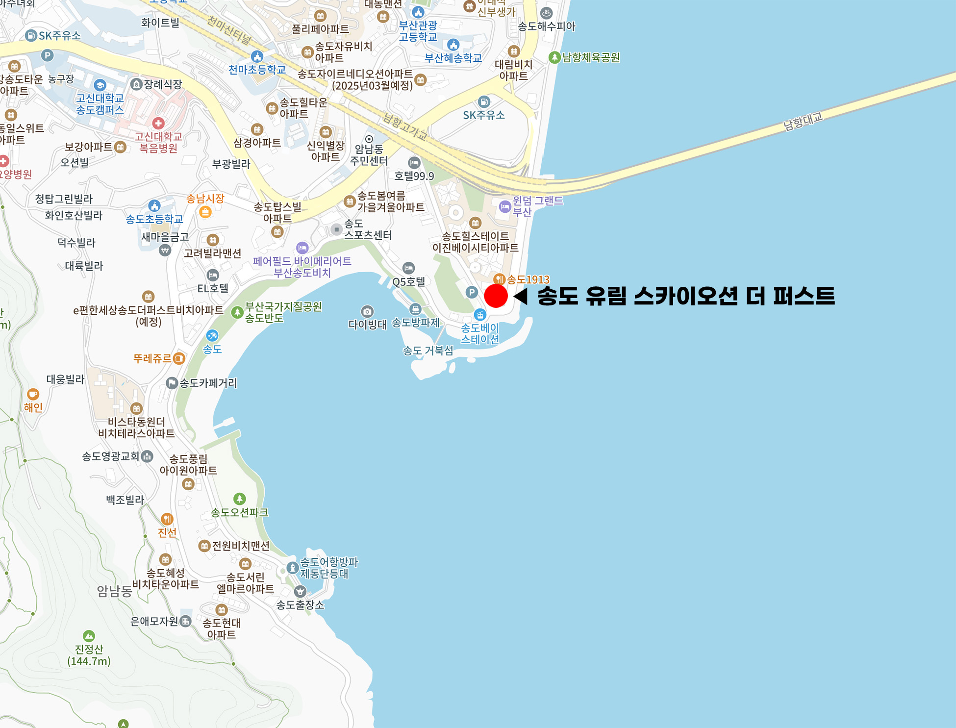 송도 유림 스카이오션 더 퍼스트-위치도